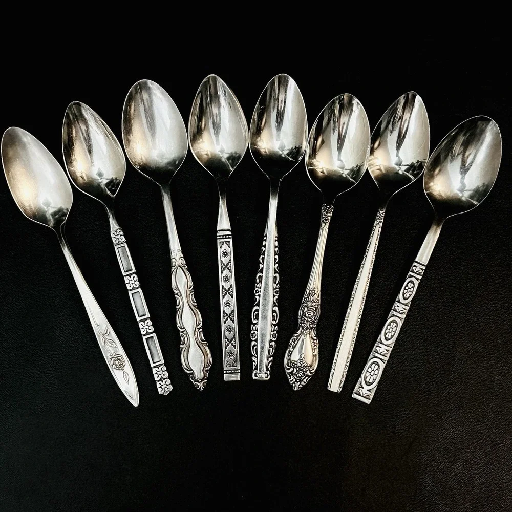 40 Vtg Stainless Flatware Mismatched Japan EKCO National Interpur Oneida Mixed